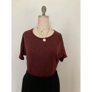 Madewell burgundy tee